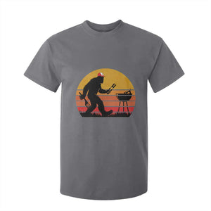 Bigfoot BBQ T Shirt For Kid Funny Barbecue Sasquatch Lovers Dad Grill Gift TS10 Charcoal Print Your Wear