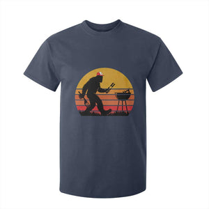 Bigfoot BBQ T Shirt For Kid Funny Barbecue Sasquatch Lovers Dad Grill Gift TS10 Navy Print Your Wear