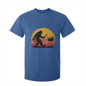 Bigfoot BBQ T Shirt For Kid Funny Barbecue Sasquatch Lovers Dad Grill Gift TS10 Royal Blue Print Your Wear