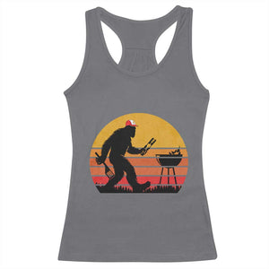 Bigfoot BBQ Racerback Tank Top Funny Barbecue Sasquatch Lovers Dad Grill Gift TS10 Charcoal Print Your Wear