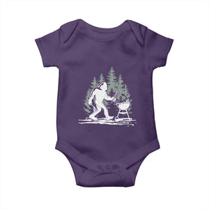 Bigfoot BBQ Baby Onesie Funny Sasquatch Barbecue Dad Grill Gift TS10 Purple Print Your Wear