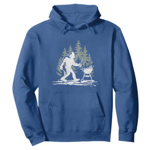 Bigfoot BBQ Hoodie Funny Sasquatch Barbecue Dad Grill Gift TS10 Royal Blue Print Your Wear