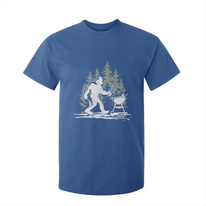 Bigfoot BBQ T Shirt For Kid Funny Sasquatch Barbecue Dad Grill Gift TS10 Royal Blue Print Your Wear