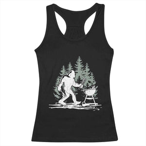 Bigfoot BBQ Racerback Tank Top Funny Sasquatch Barbecue Dad Grill Gift TS10 Black Print Your Wear