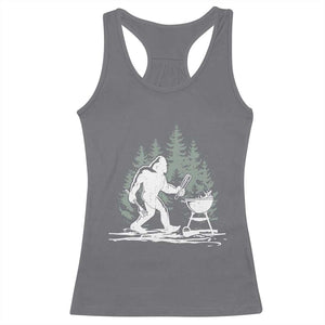 Bigfoot BBQ Racerback Tank Top Funny Sasquatch Barbecue Dad Grill Gift TS10 Charcoal Print Your Wear