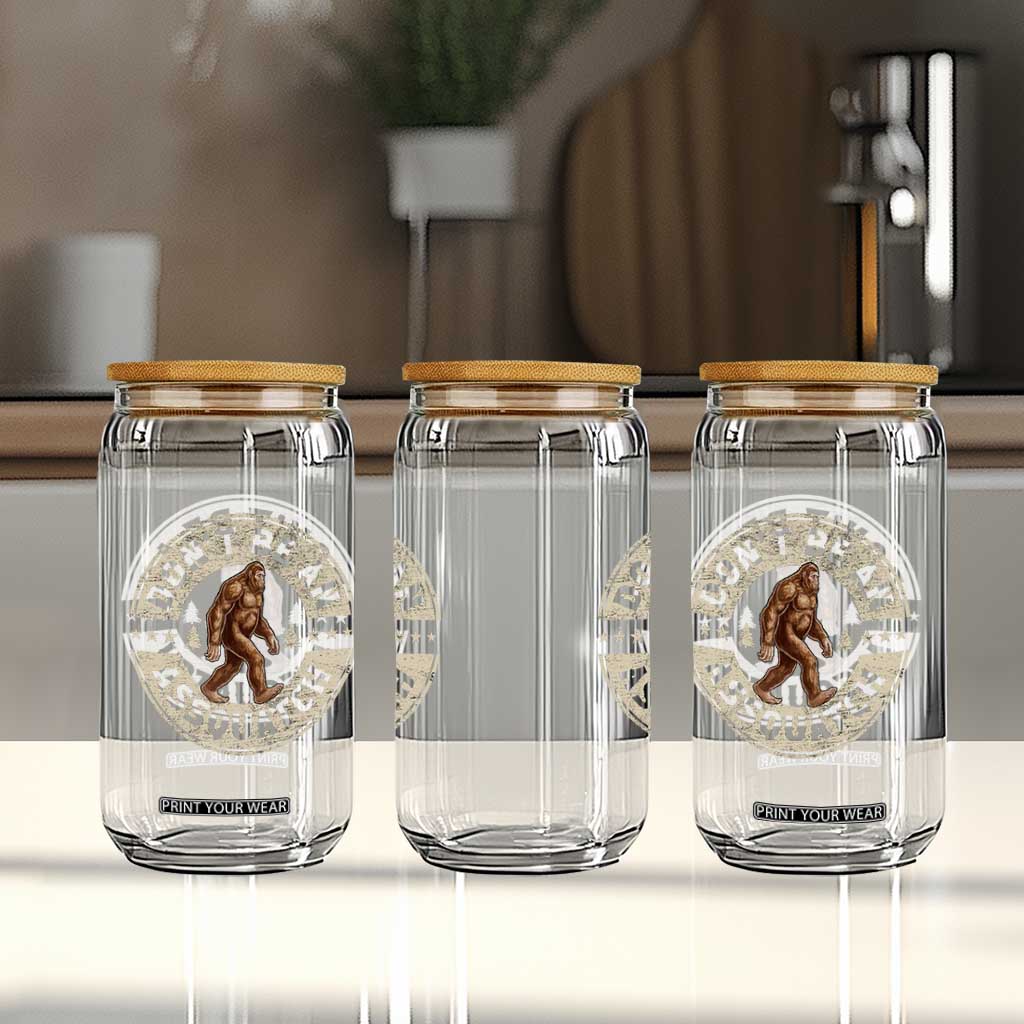 Funny Bigfoot Glass Can Don't Be An Assquatch Retro Outdoor TS10 Print Your Wear