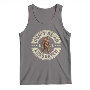 Funny Bigfoot Tank Top Don't Be An Assquatch Retro Outdoor TS10 Deep Heather Print Your Wear