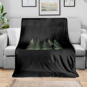Bigfoot In The Forest Sasquatch Yeti Throw Blanket TS10 Print Your Wear