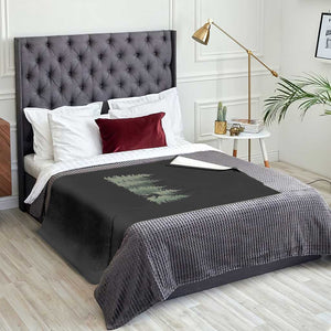 Bigfoot In The Forest Sasquatch Yeti Throw Blanket TS10 Print Your Wear