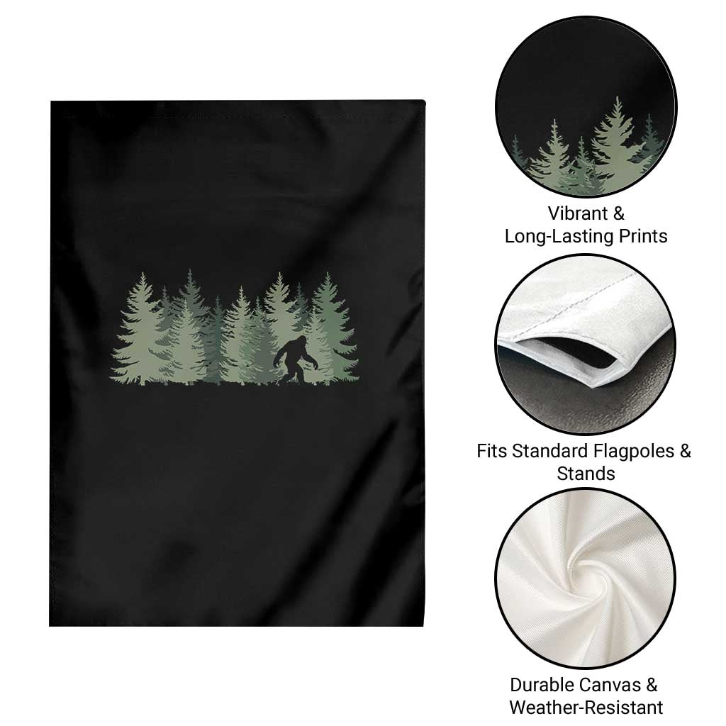 Bigfoot In The Forest Sasquatch Yeti Garden Flag TS10 Print Your Wear