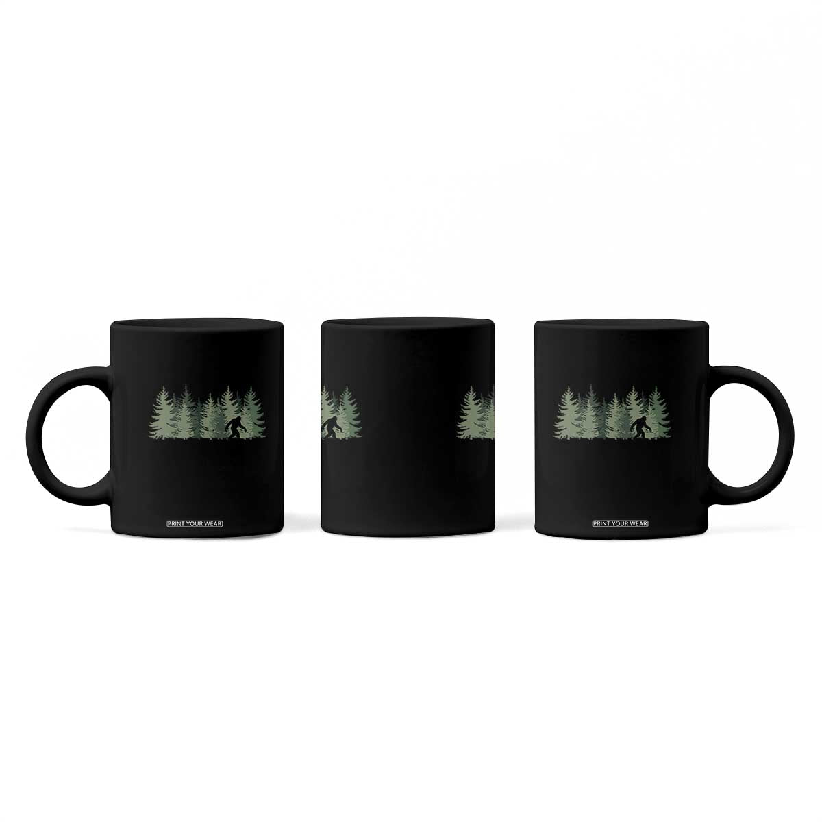 Bigfoot In The Forest Sasquatch Yeti Coffee Mug TS10 Print Your Wear