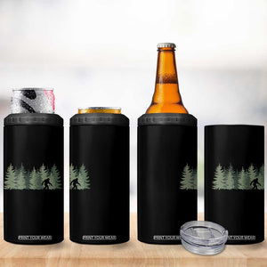 Bigfoot In The Forest Sasquatch Yeti 4 in 1 Can Cooler Tumbler TS10 Print Your Wear