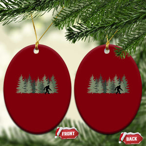 Bigfoot In The Forest Sasquatch Yeti Ceramic Ornament TS10 Print Your Wear