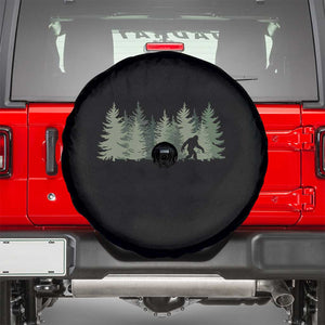 Bigfoot In The Forest Sasquatch Yeti Spare Tire Cover TS10 Black Print Your Wear