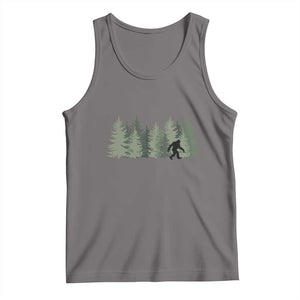 Bigfoot In The Forest Sasquatch Yeti Tank Top TS10 Deep Heather Print Your Wear