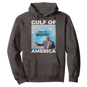 America's Gulf Mexico Hoodie Trump Dancing Funny Map TS10 Dark Chocolate Print Your Wear