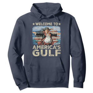 America's Gulf Mexico Hoodie Presdent Trump Pirate TS10 Navy Print Your Wear