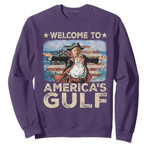America's Gulf Mexico Sweatshirt Presdent Trump Pirate TS10 Purple Print Your Wear