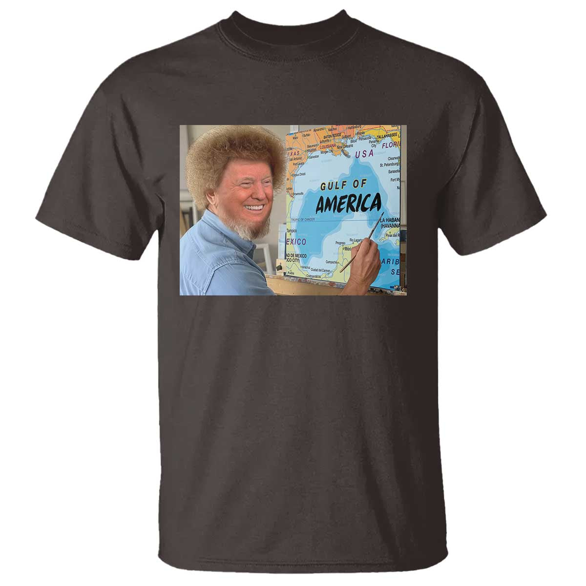 Funny America's Gulf Mexico T Shirt Presdent Trump TS10 Dark Chocolate Print Your Wear