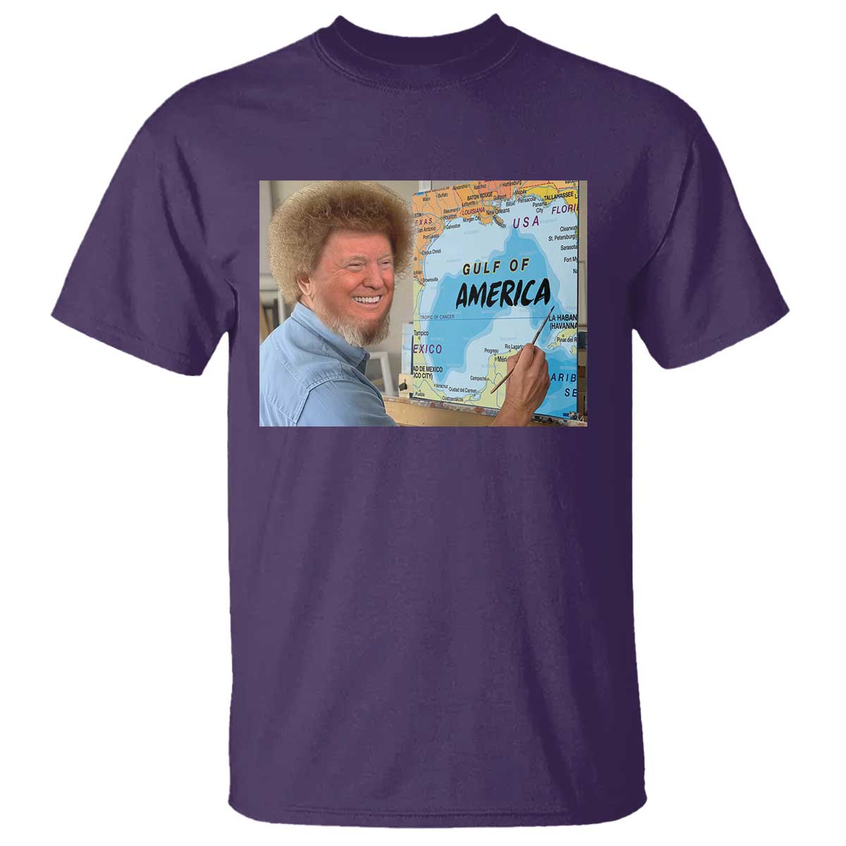 Funny America's Gulf Mexico T Shirt Presdent Trump TS10 Purple Print Your Wear