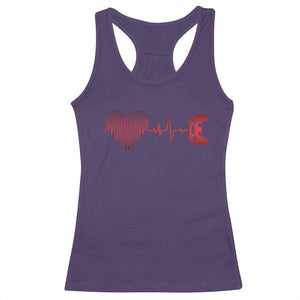 Valentine Gamer Racerback Tank Top Heartbeat Video Games Gaming Boys TS10 Purple Print Your Wear