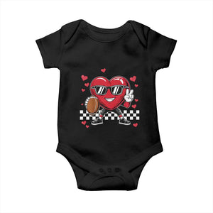 Funny Valentines Day Gamer Baby Onesie Gamer Heartbeat Video Games Gaming TS10 Black Print Your Wear