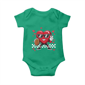 Funny Valentines Day Gamer Baby Onesie Gamer Heartbeat Video Games Gaming TS10 Irish Green Print Your Wear