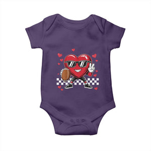 Funny Valentines Day Gamer Baby Onesie Gamer Heartbeat Video Games Gaming TS10 Purple Print Your Wear