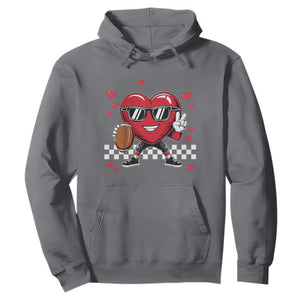 Funny Valentines Day Gamer Hoodie Gamer Heartbeat Video Games Gaming TS10 Charcoal Print Your Wear