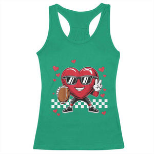 Funny Valentines Day Gamer Racerback Tank Top Gamer Heartbeat Video Games Gaming TS10 Irish Green Print Your Wear