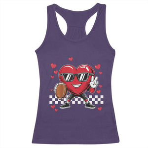 Funny Valentines Day Gamer Racerback Tank Top Gamer Heartbeat Video Games Gaming TS10 Purple Print Your Wear