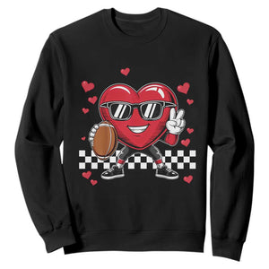 Funny Valentines Day Gamer Sweatshirt Gamer Heartbeat Video Games Gaming TS10 Black Print Your Wear