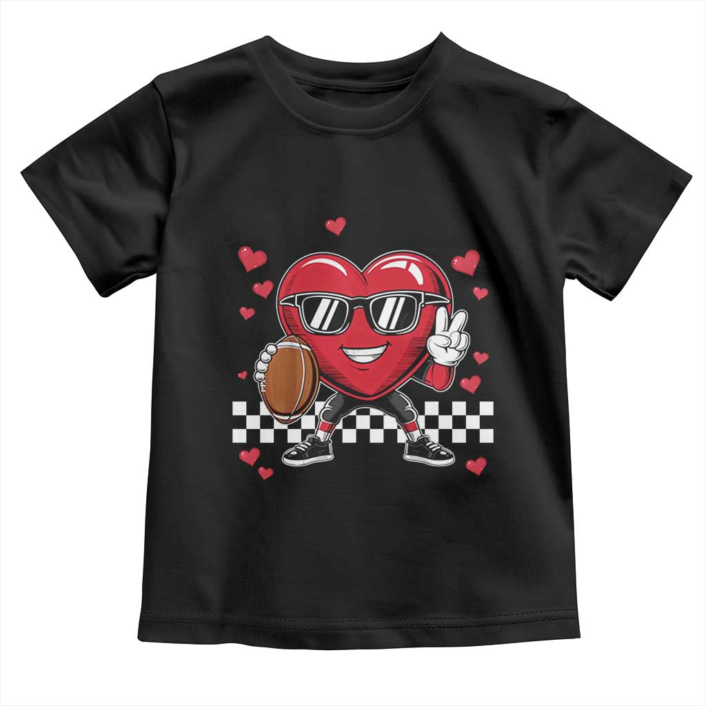 Funny Valentines Day Gamer Toddler T Shirt Gamer Heartbeat Video Games Gaming TS10 Black Print Your Wear