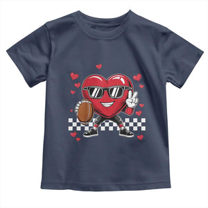 Funny Valentines Day Gamer Toddler T Shirt Gamer Heartbeat Video Games Gaming TS10 Navy Print Your Wear