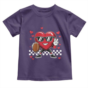 Funny Valentines Day Gamer Toddler T Shirt Gamer Heartbeat Video Games Gaming TS10 Purple Print Your Wear