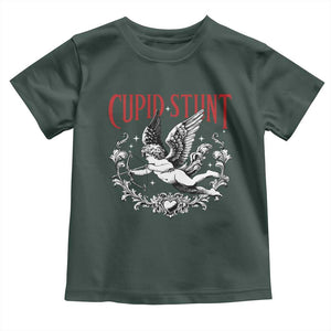 Valentines Party Retro Cupid Stunt Toddler T Shirt TS10 Dark Forest Green Print Your Wear