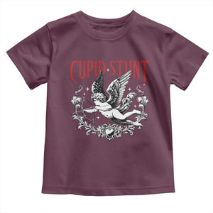 Valentines Party Retro Cupid Stunt Toddler T Shirt TS10 Maroon Print Your Wear