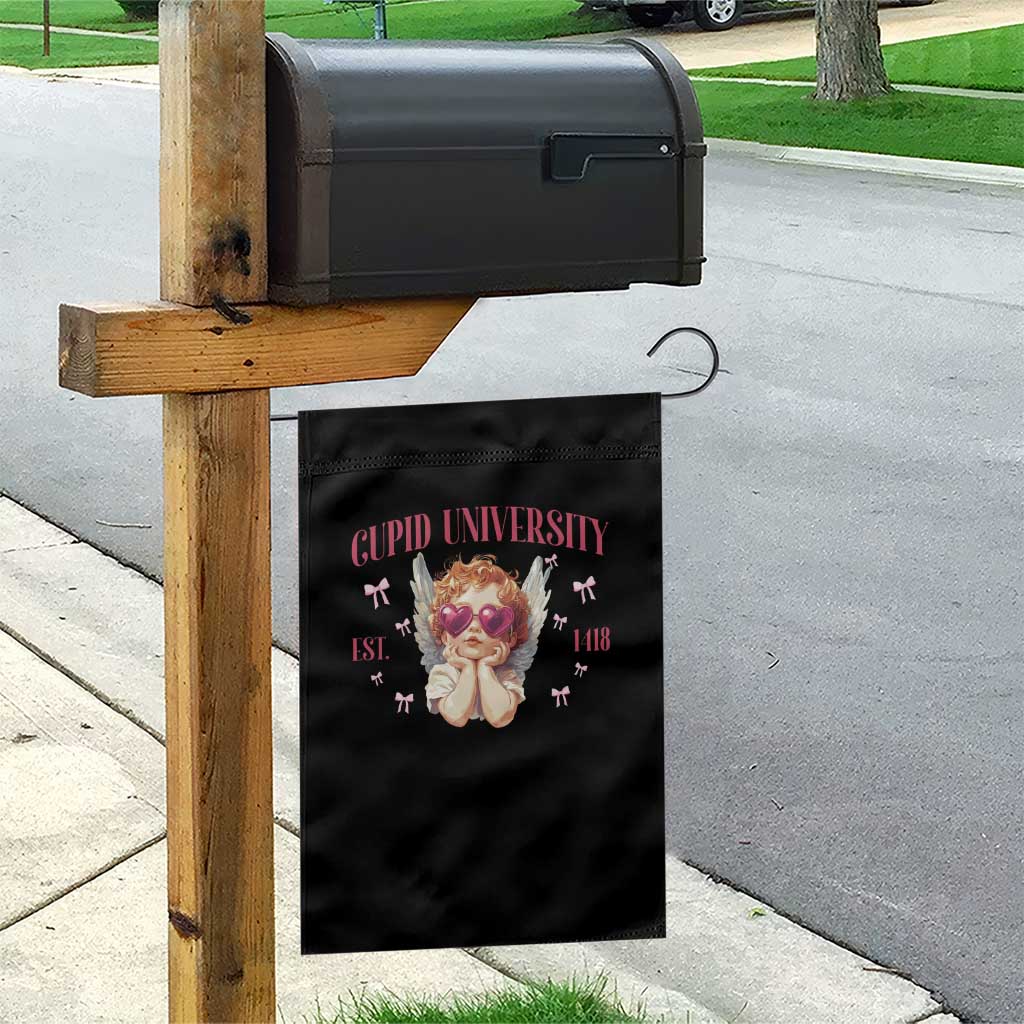 Cupid University Garden Flag Cute Valentines Day Funny College TS10 Print Your Wear