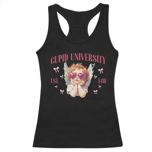 Cupid University Racerback Tank Top Cute Valentines Day Funny College TS10 Black Print Your Wear