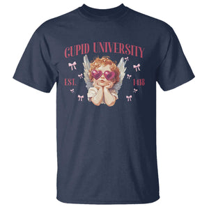Cupid University T Shirt Cute Valentines Day Funny College TS10 Navy Print Your Wear