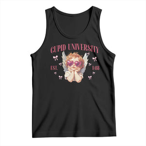 Cupid University Tank Top Cute Valentines Day Funny College TS10 Black Print Your Wear