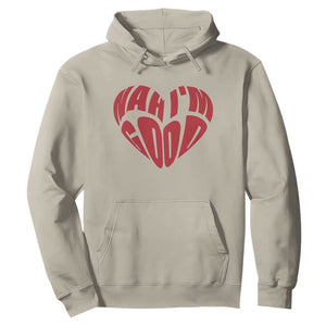 Anti Valentines Day Hoodie Heart Nah Im Good Funny Single Awareness Gift TS10 Sand Print Your Wear