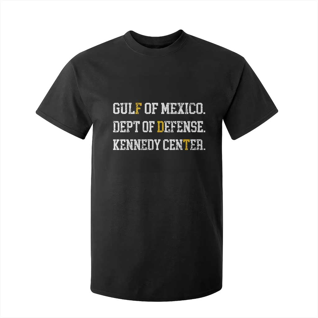 Subtle FDT T Shirt For Kid Vintage Gulf of Mexico Dept Of Defense Kennedy Center TS10 Black Print Your Wear
