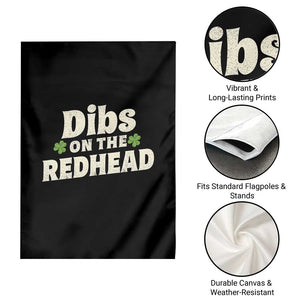 Dibs On The Redhead Garden Flag Funny Irish St Patricks Day Lucky Shamrock TS10 Print Your Wear