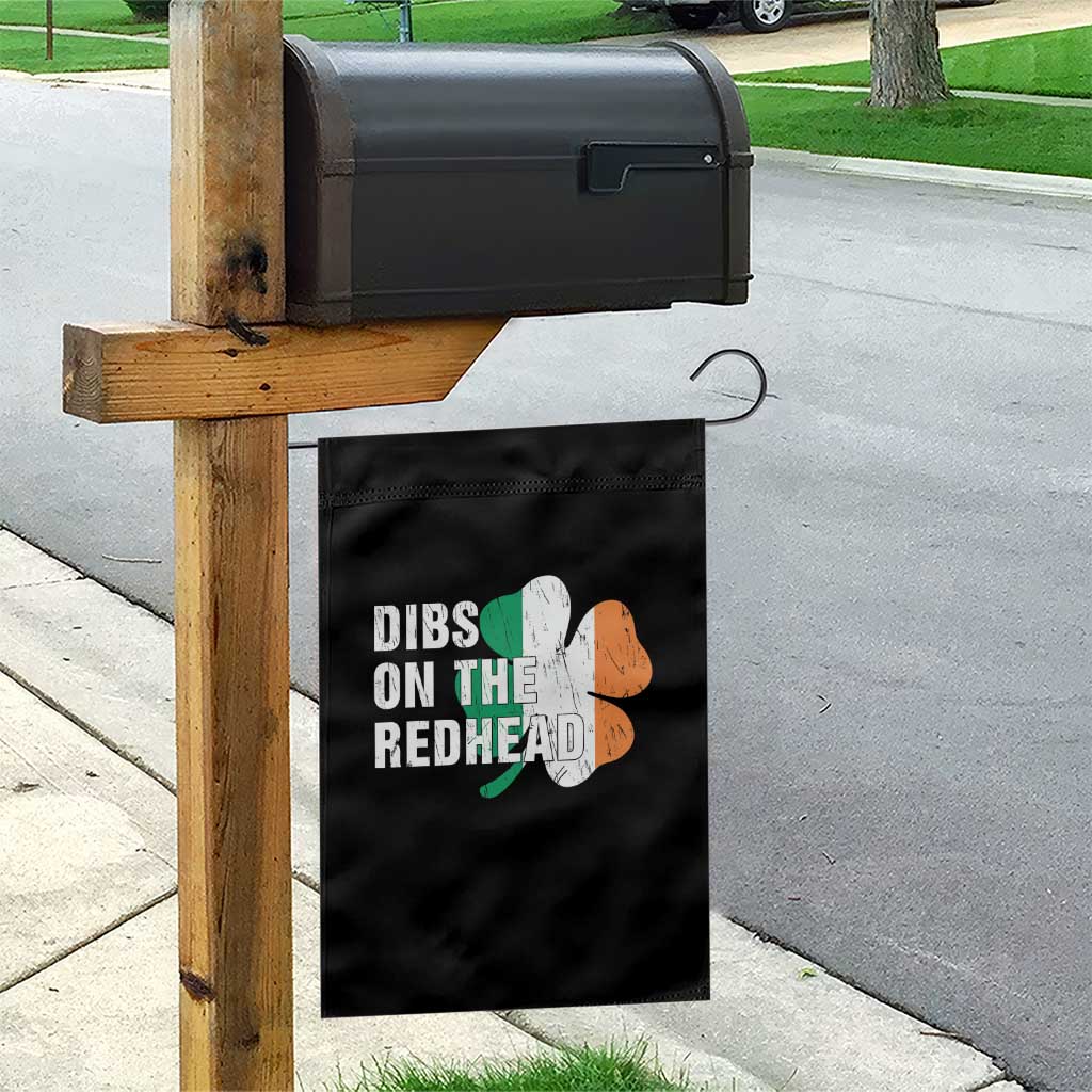 Dibs On The Redhead Garden Flag Funny Irish St Patricks Day Shamrock TS10 Print Your Wear