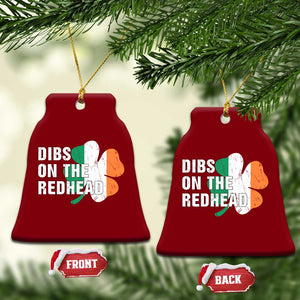 Dibs On The Redhead Ceramic Ornament Funny Irish St Patricks Day Shamrock TS10 Print Your Wear