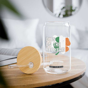 Dibs On The Redhead Glass Can Funny Irish St Patricks Day Shamrock TS10 Print Your Wear