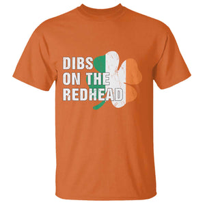 Dibs On The Redhead T Shirt Funny Irish St Patricks Day Shamrock TS10 Orange Print Your Wear