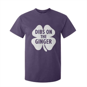 St Patricks Day Shamrock Dibs On The Ginger T Shirt For Kid Funny Redhead Irish TS10 Purple Print Your Wear