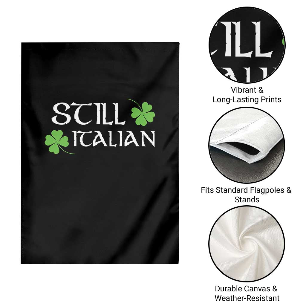 Still Italian St Patricks Day Garden Flag Lucky Shamrock TS10 Print Your Wear